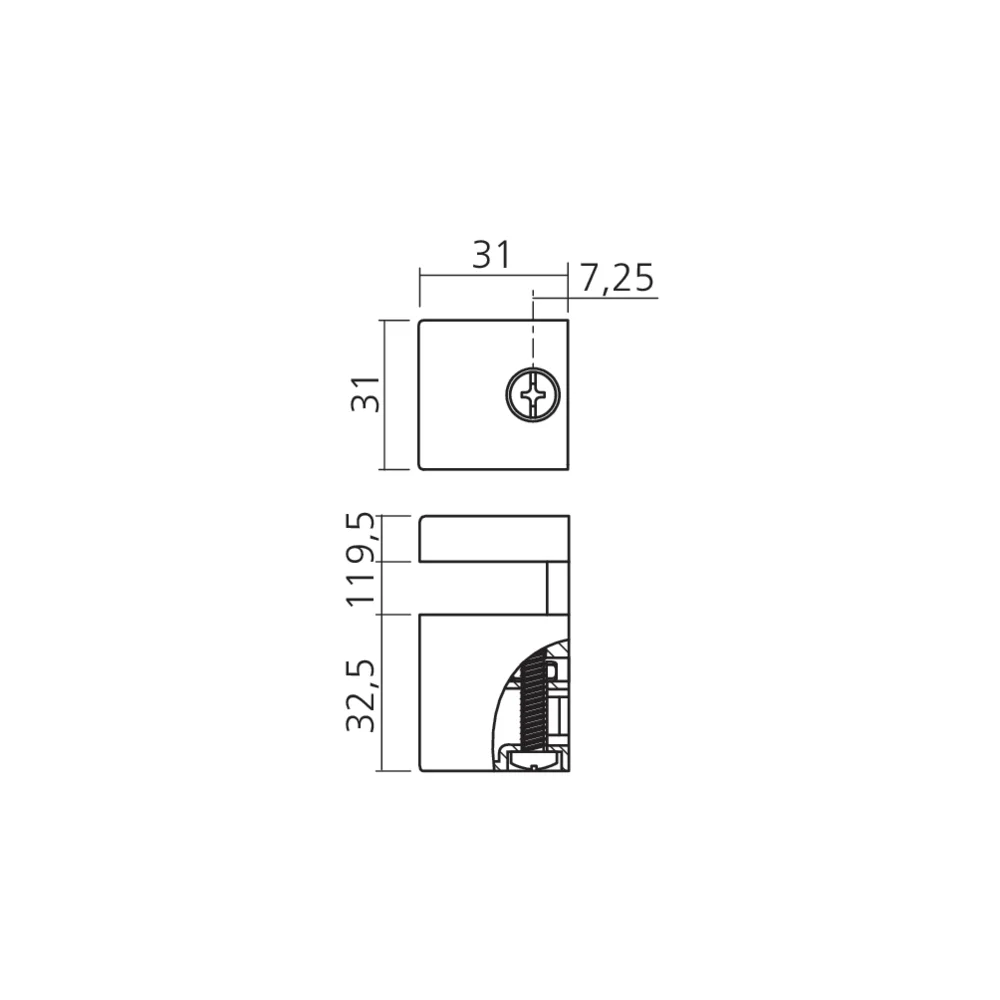Consoles d'étagère CUBES