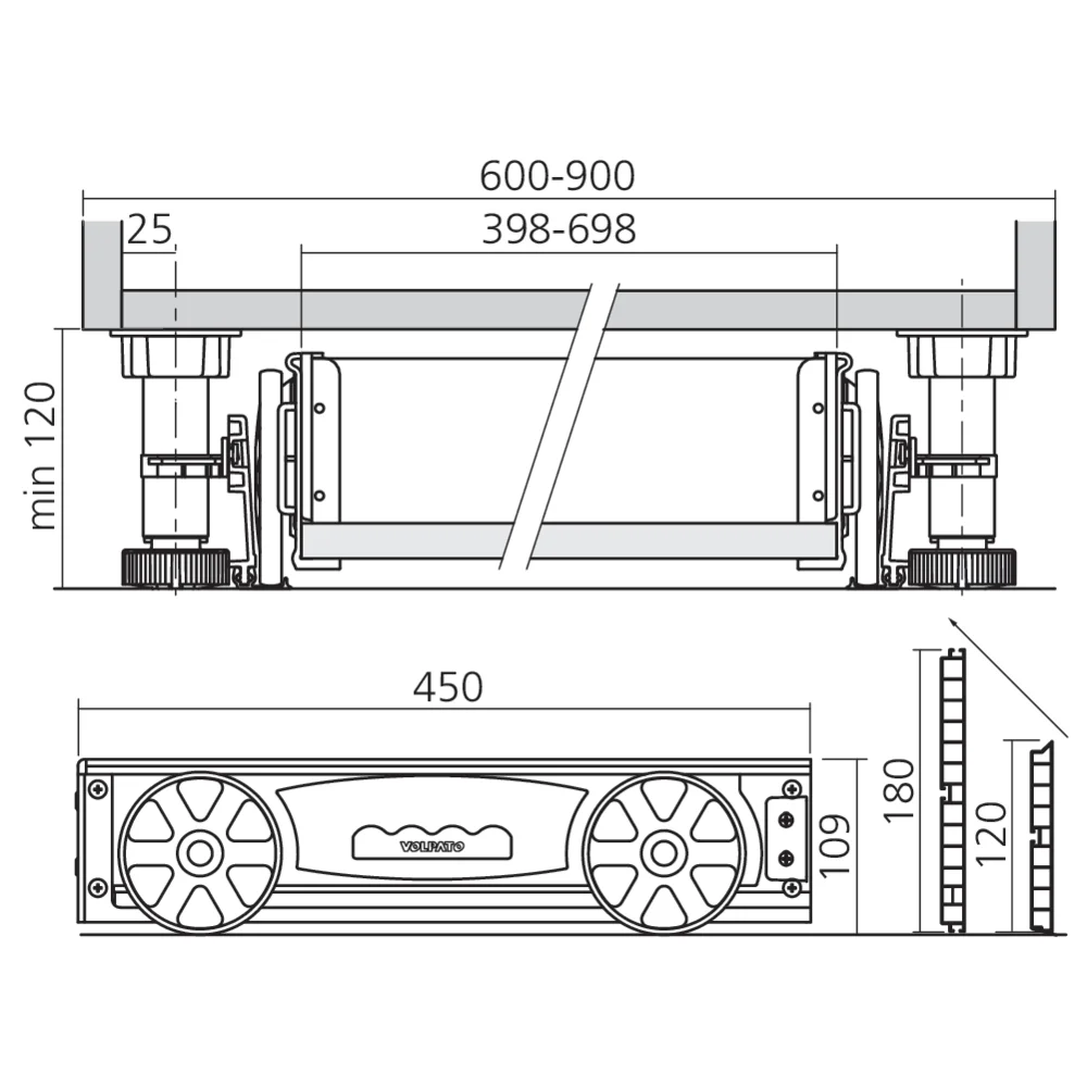 Kit tiroir sous caisson