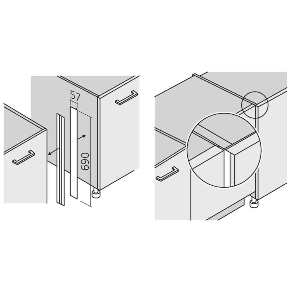 Profil de protection lave-vaisselle