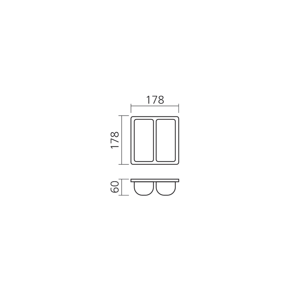 Bac pour range-couverts