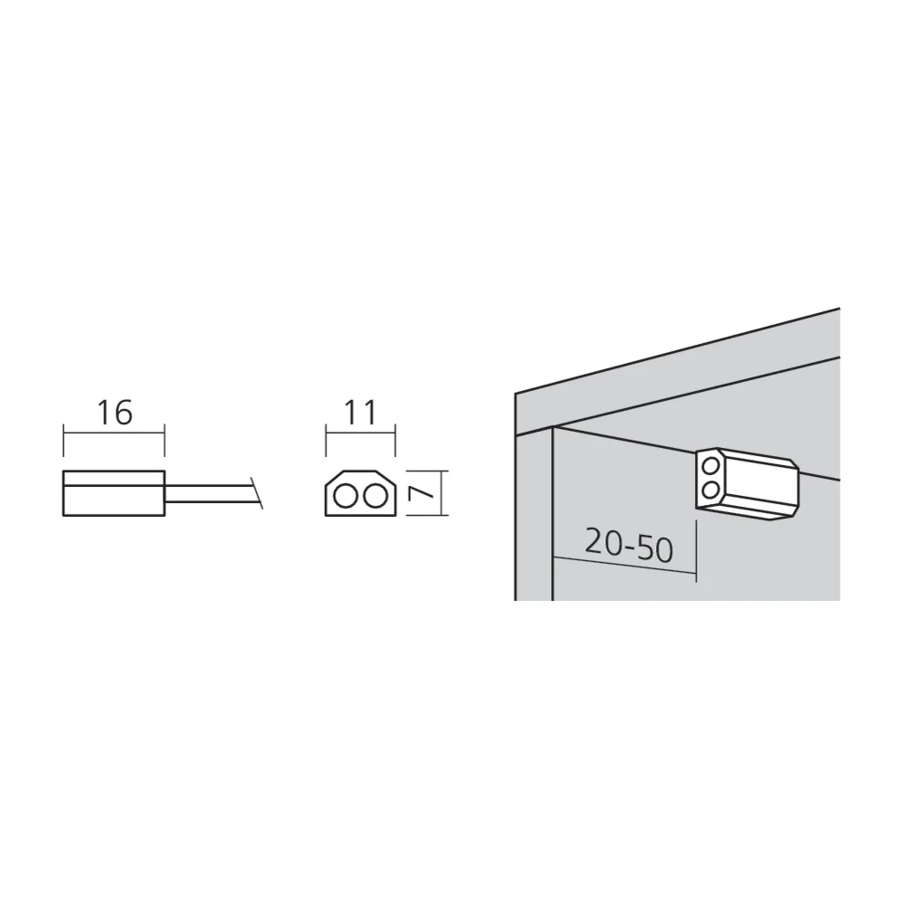 Cellule infrarouge en applique