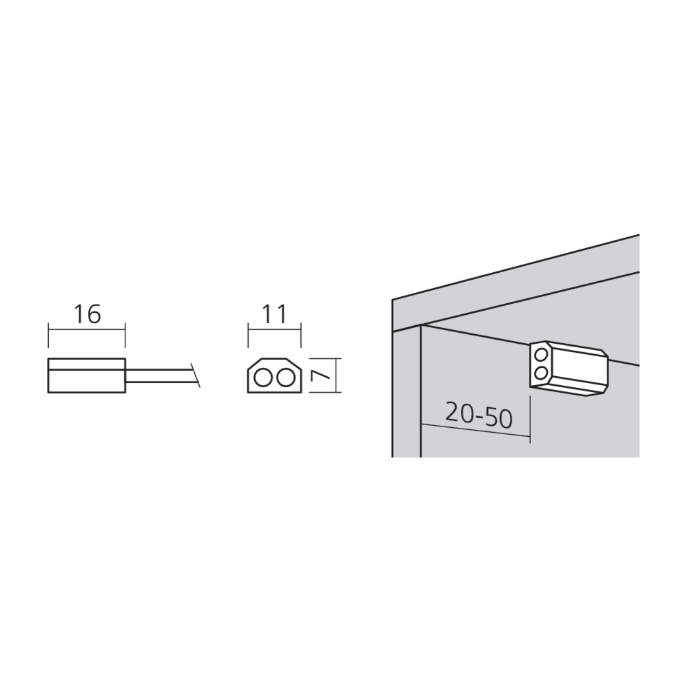 Cellule infrarouge en applique