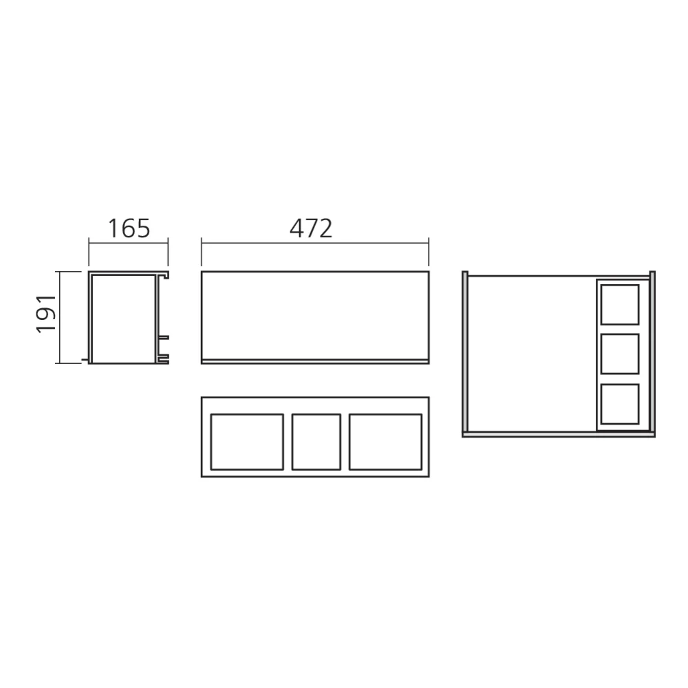 Bac SIDEBOX multi-usages pour tiroir TANDEMBOX