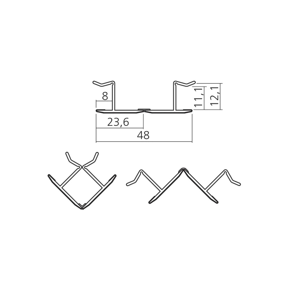 Angle variable 90°/180°
