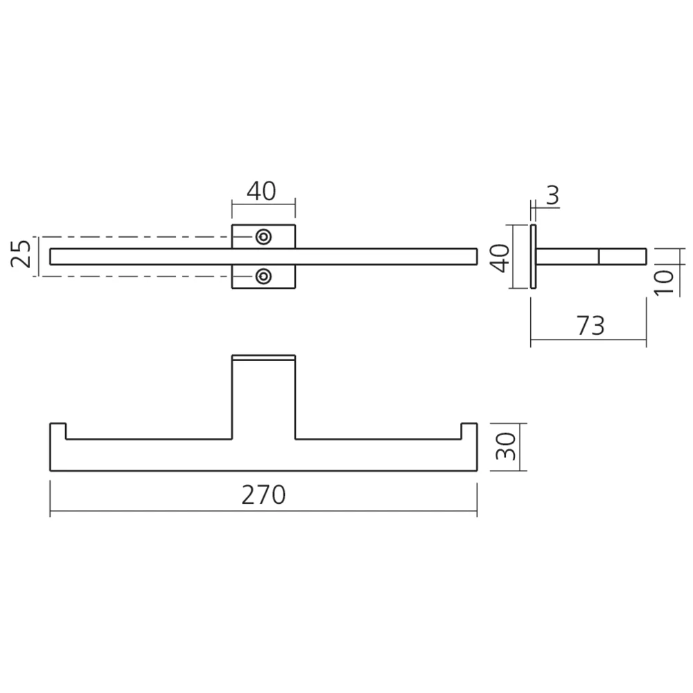 Porte-rouleau double SLIM