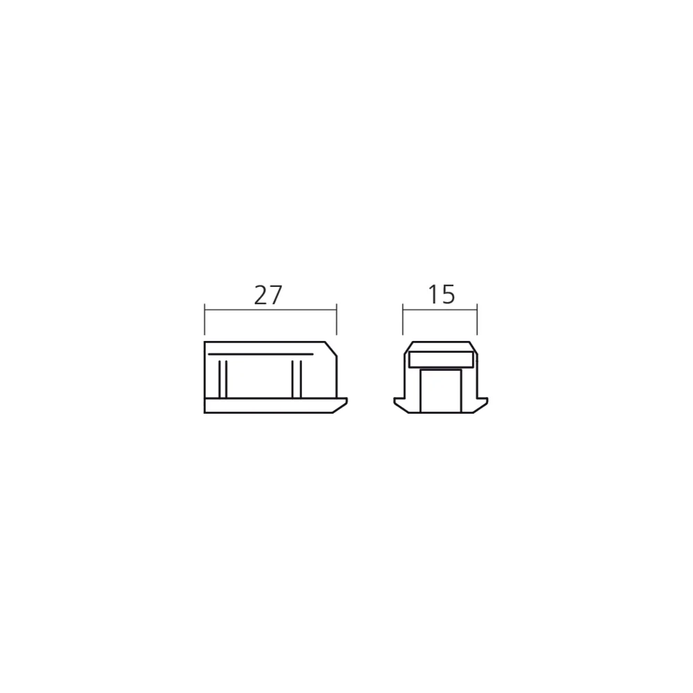 Embout de rail haut Clipo 16