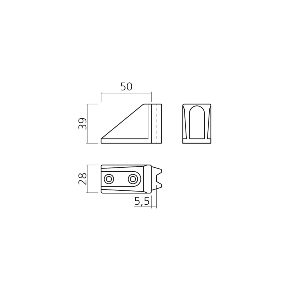 Arrêt pour porte coulissante