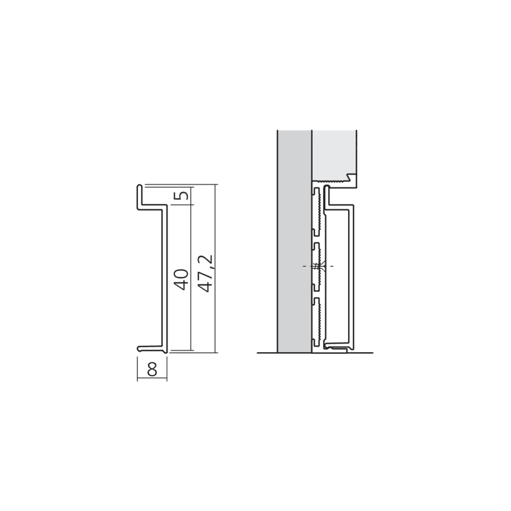 Cache de finition pour plinthe