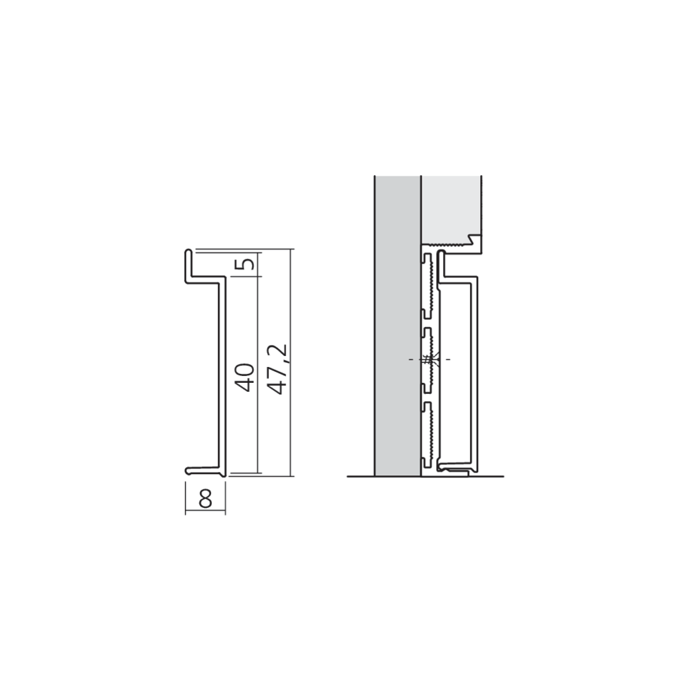 Cache de finition pour plinthe