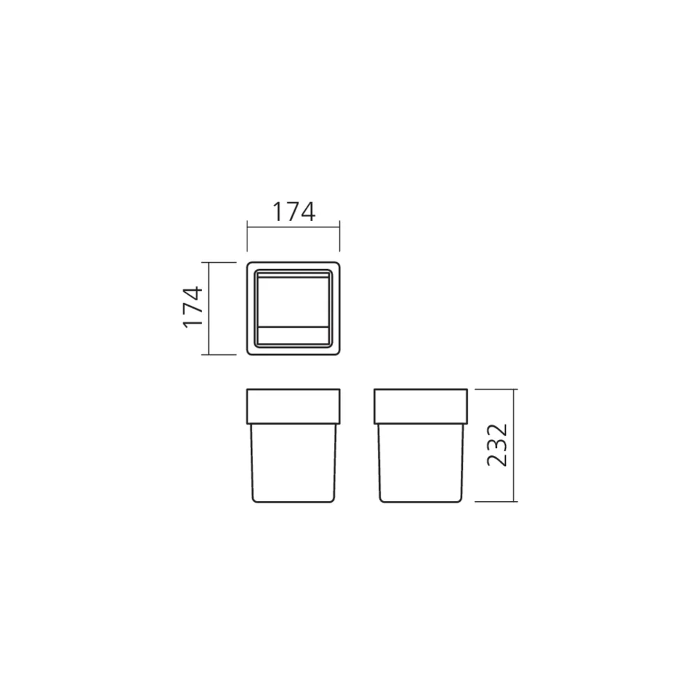 Poubelle pour tiroir SDB