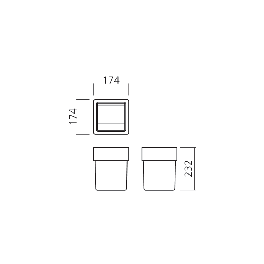 Poubelle pour tiroir SDB