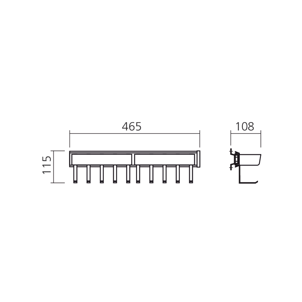 Porte-ustensiles coulissant