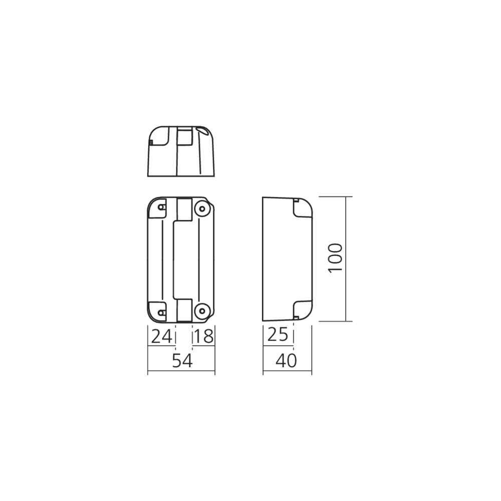 Supports poubelle pour fixation latérale