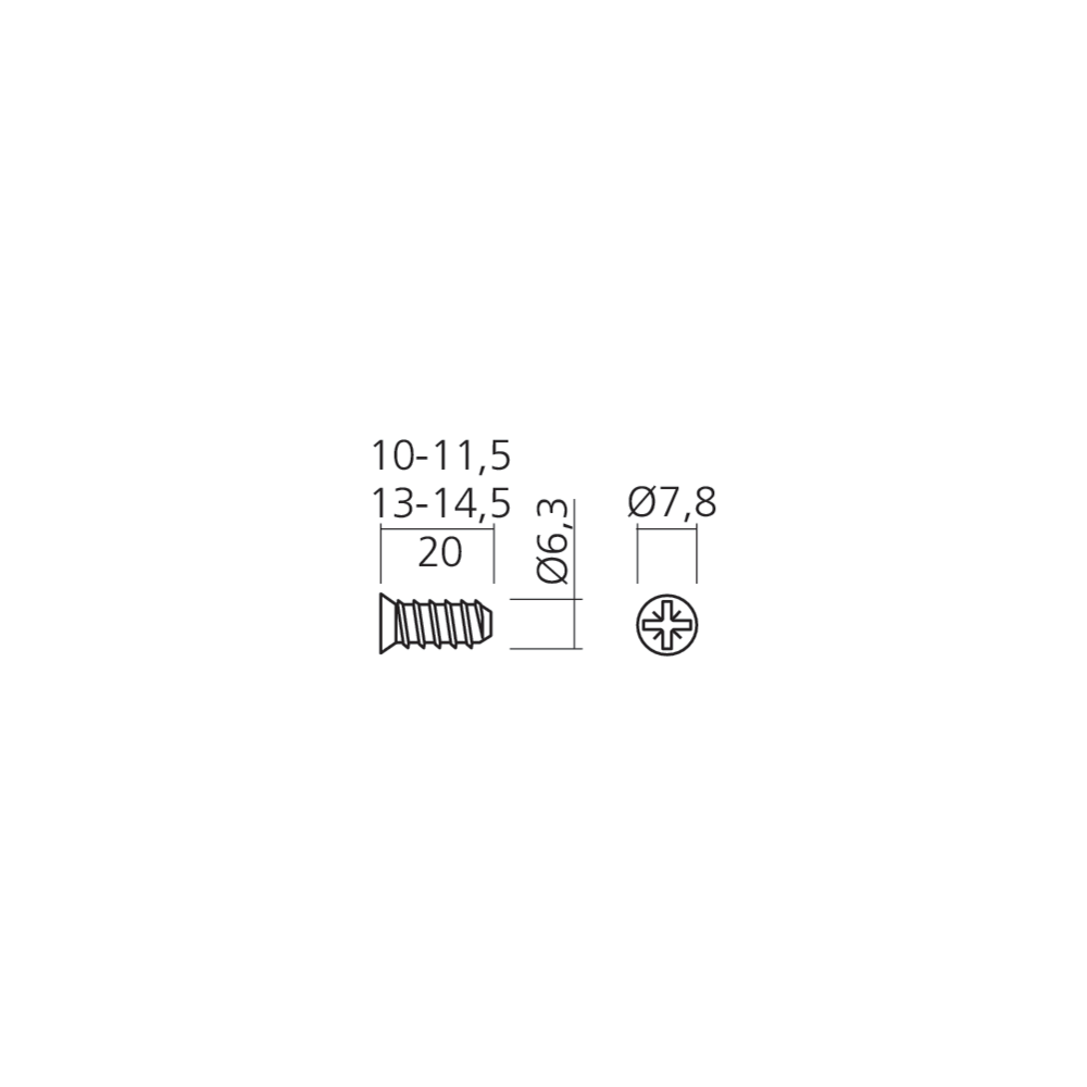 Vis Euro standard Ø5 mm