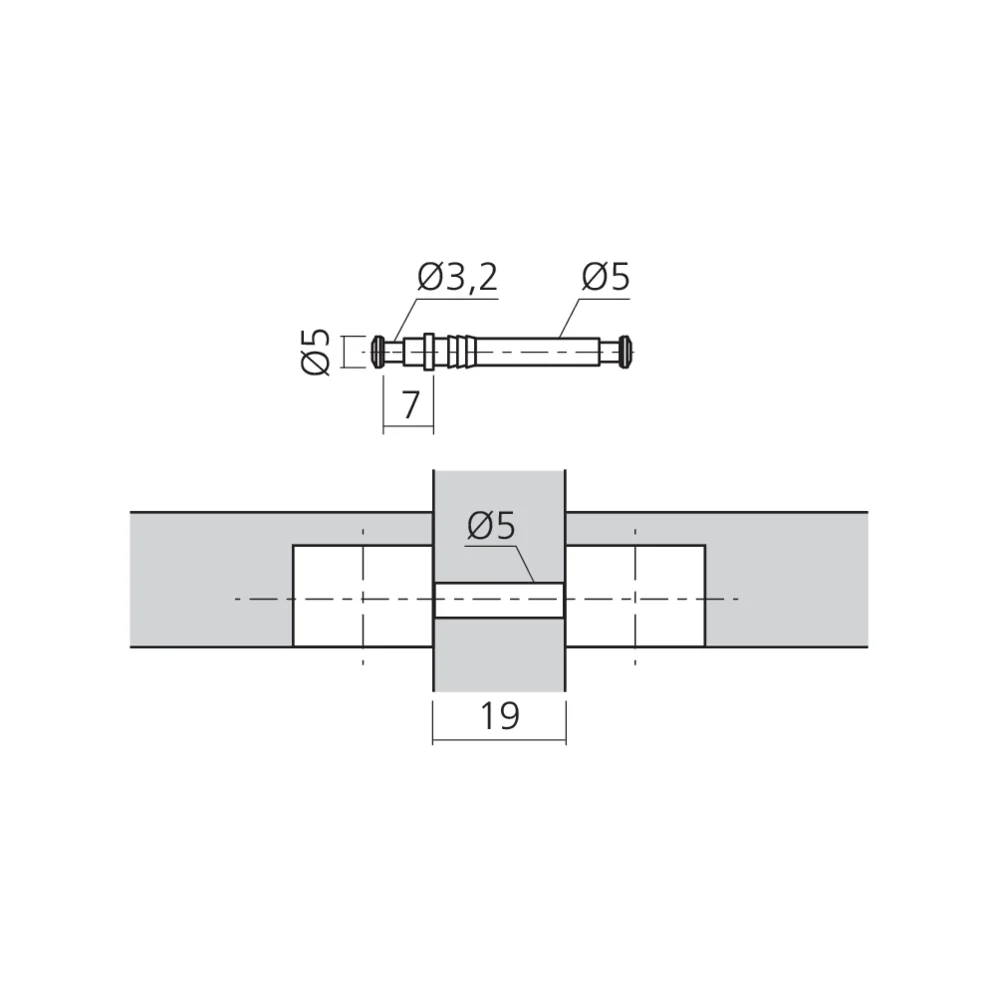 Tourillon double DÉFIX