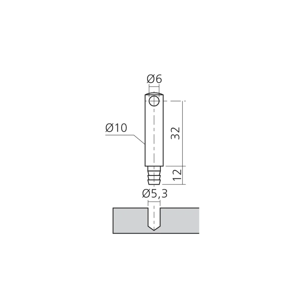 Support d'extrémité à frapper