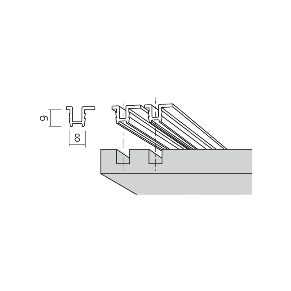 Rail de guidage Roll 22/42
