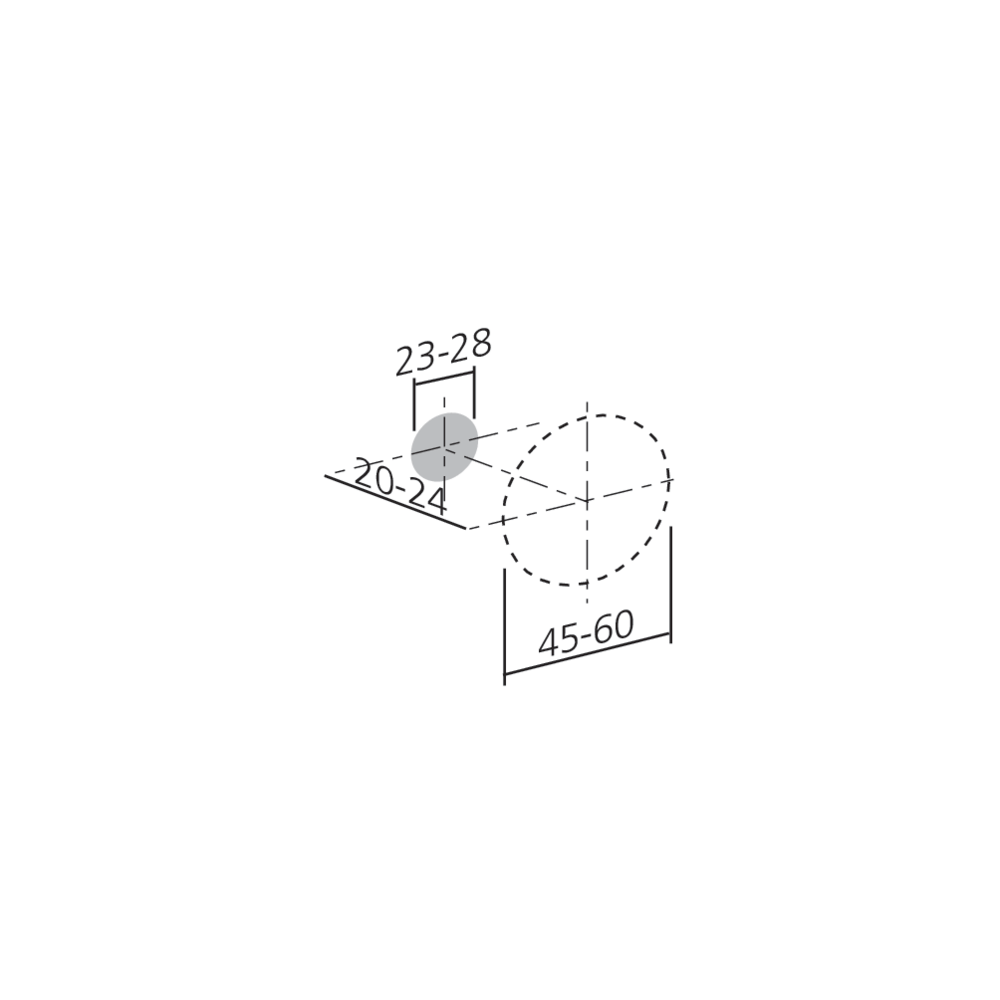 Bouton concave