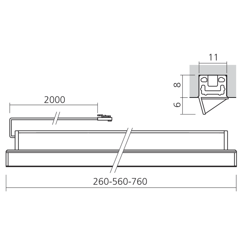 Réglette LED 12 V encastrée PROTECT