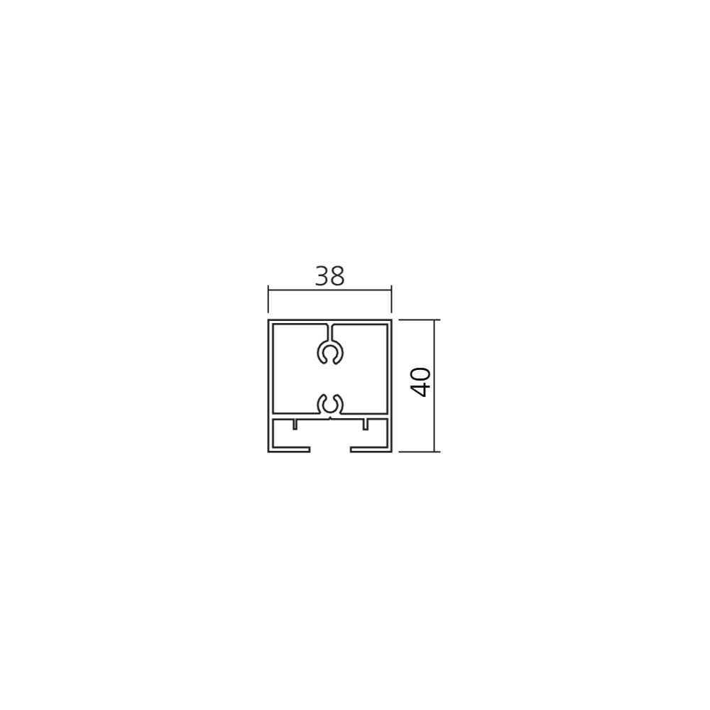 Profil porte haut/bas P40