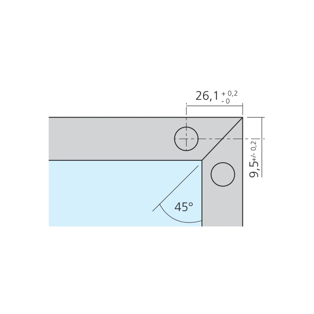 Kit de fixation pour cadre alu