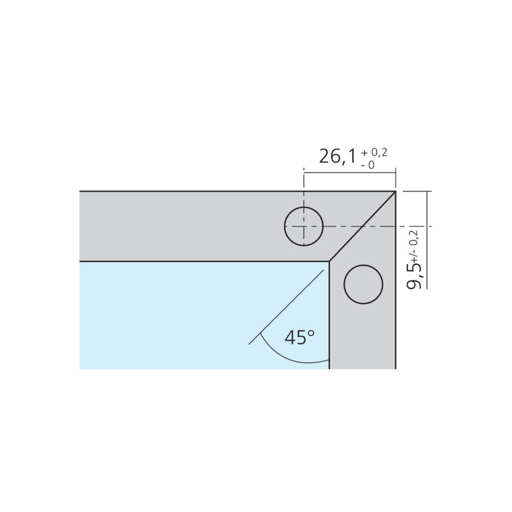 Kit de fixation pour cadre alu