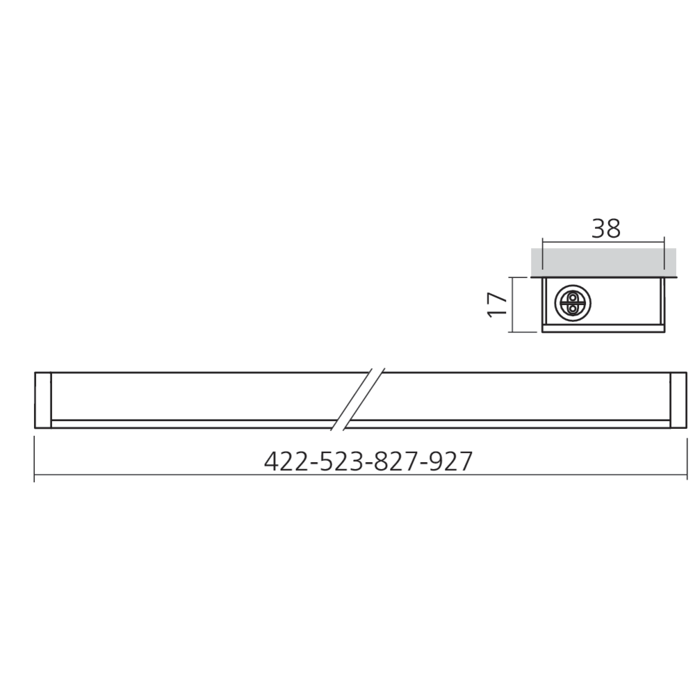 Luminaire LED 230 V en applique