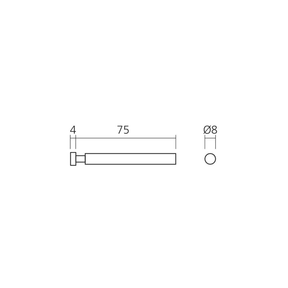 Support lunettes tige