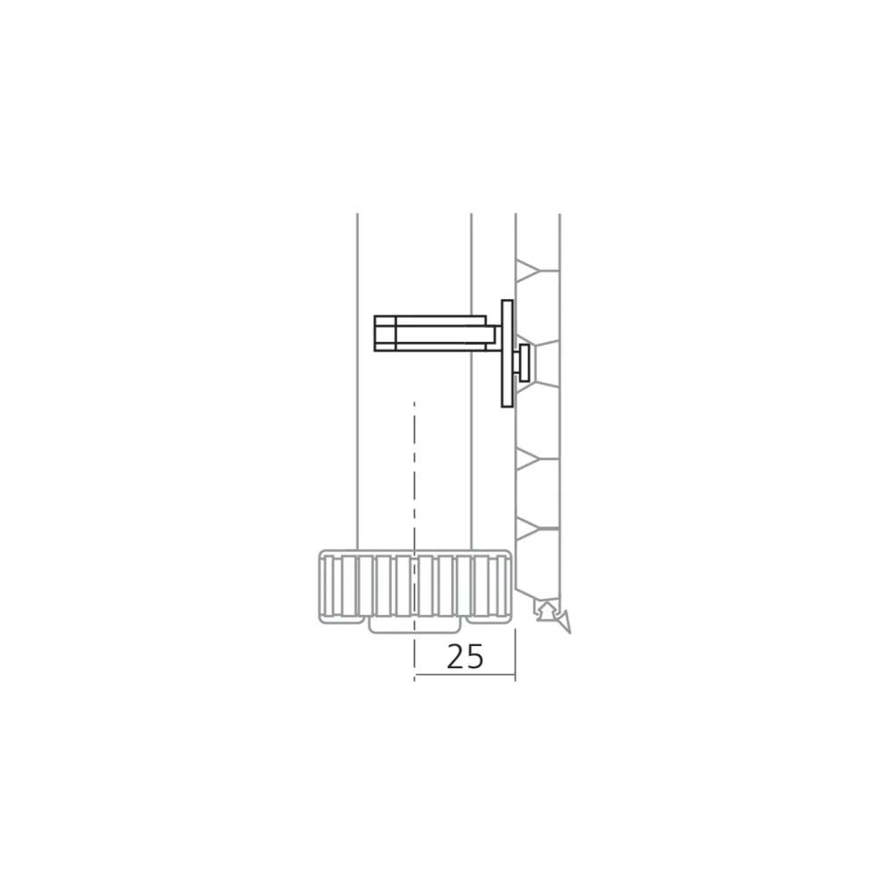Clip pour profil de plinthe