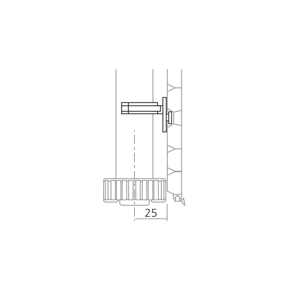 Clip pour profil de plinthe