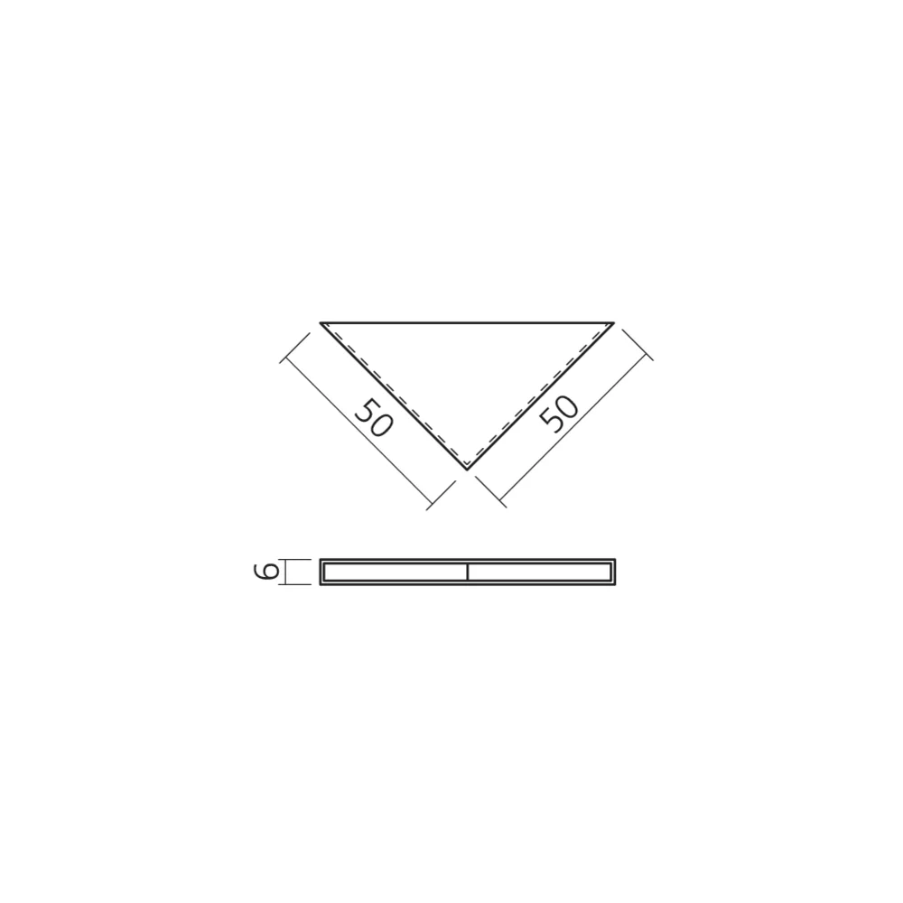Coin 6 x 50 x 50 fermé