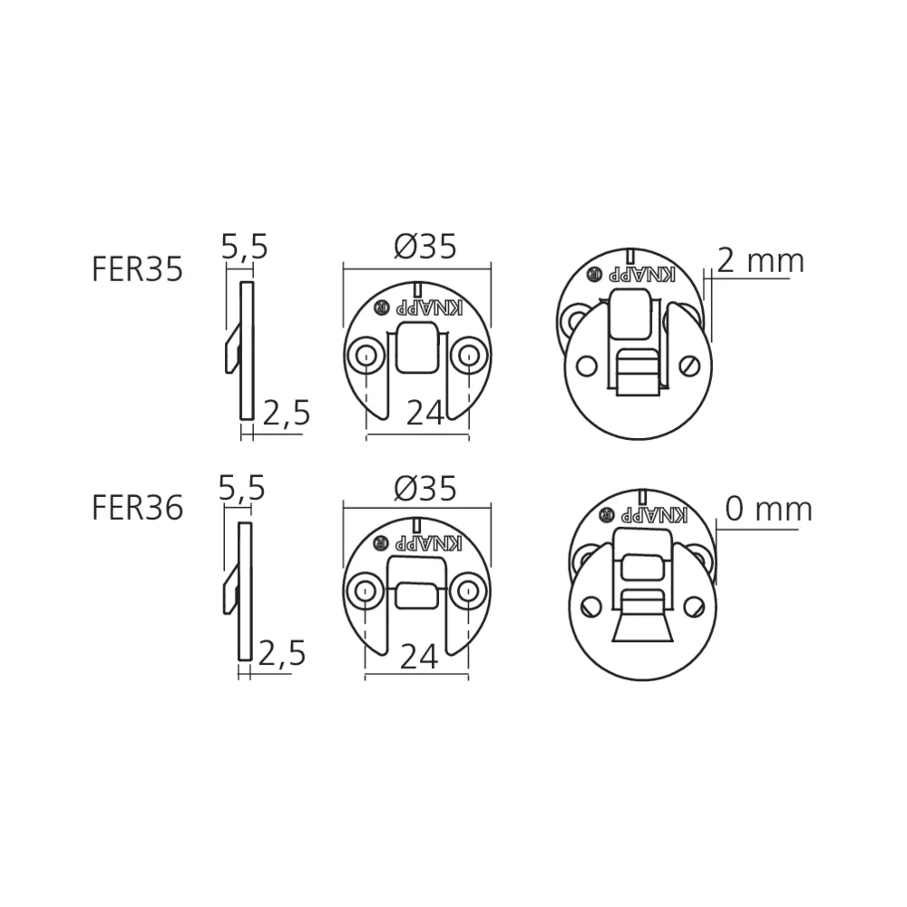 Ferrure d’assemblage DUO 35