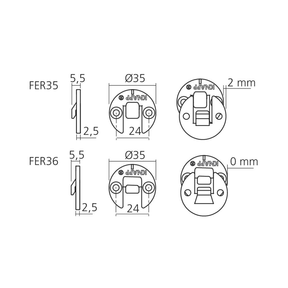Ferrure d’assemblage DUO 35