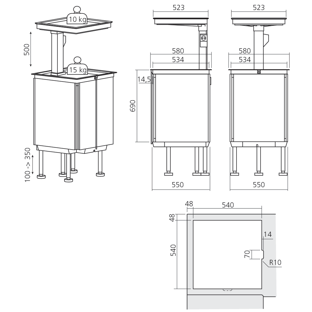 Ensemble d'angle motorisé QANTO