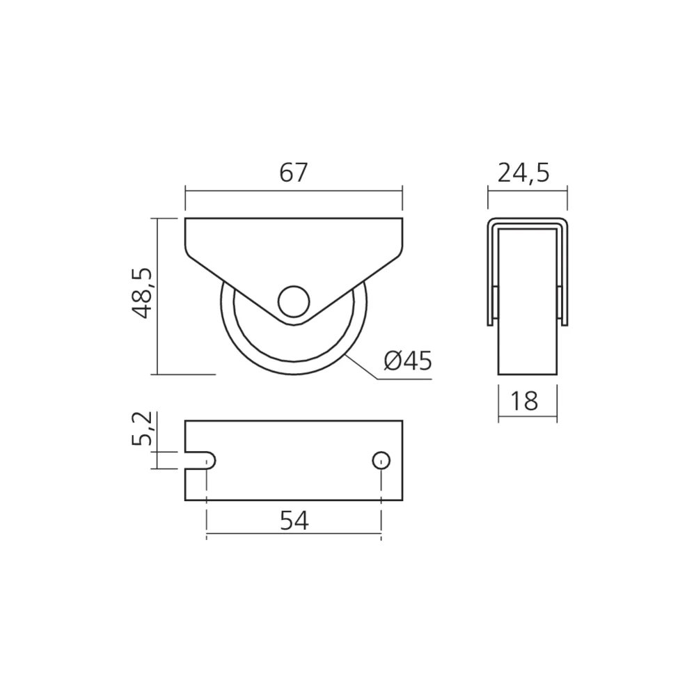 Roulette pour tiroir lit