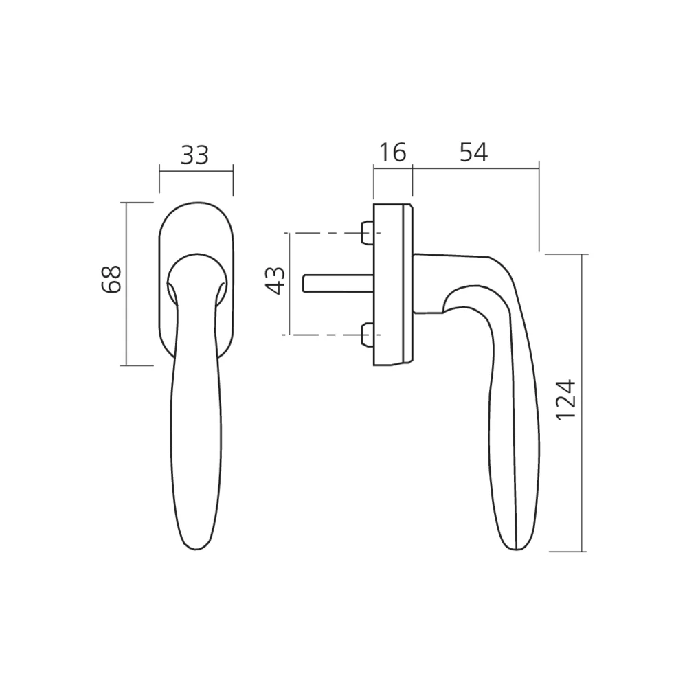 Poignée de fenêtre VERONA