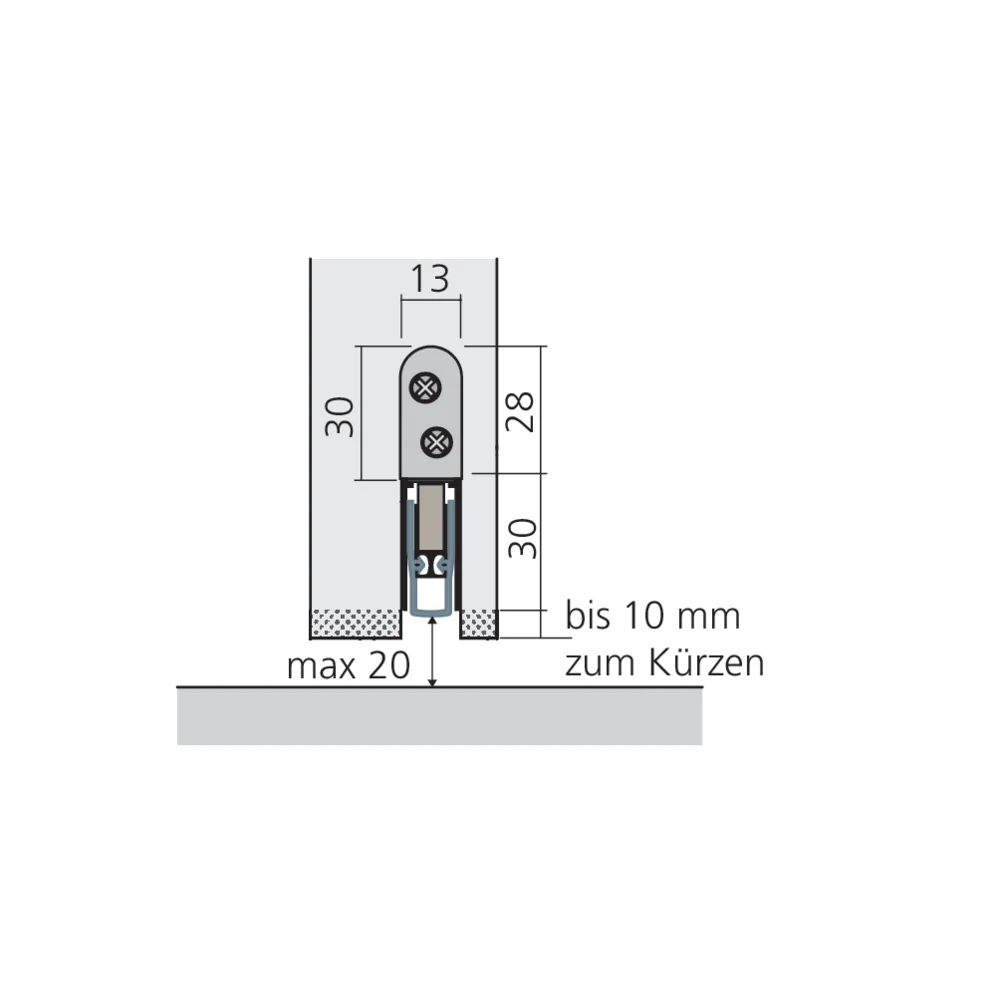 Joint de bas de porte bois à encastrer