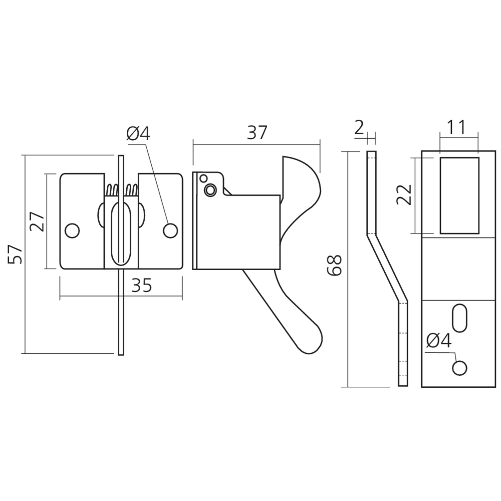 Loqueteau de placard