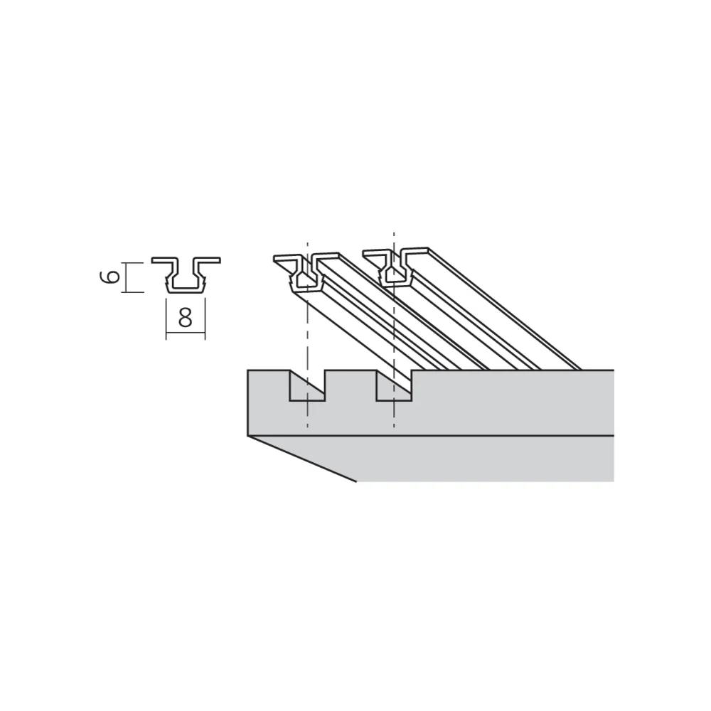 Rail de guidage Roll 12