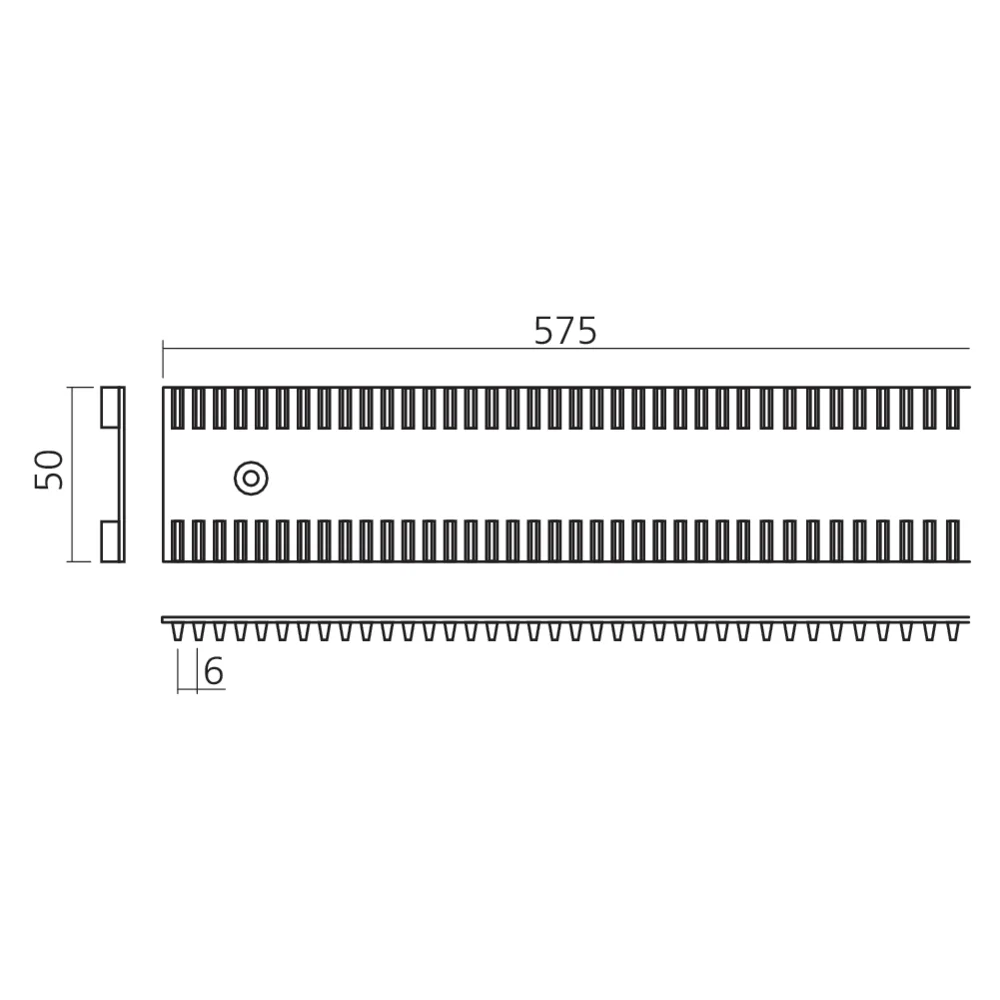 Bande crantée plate
