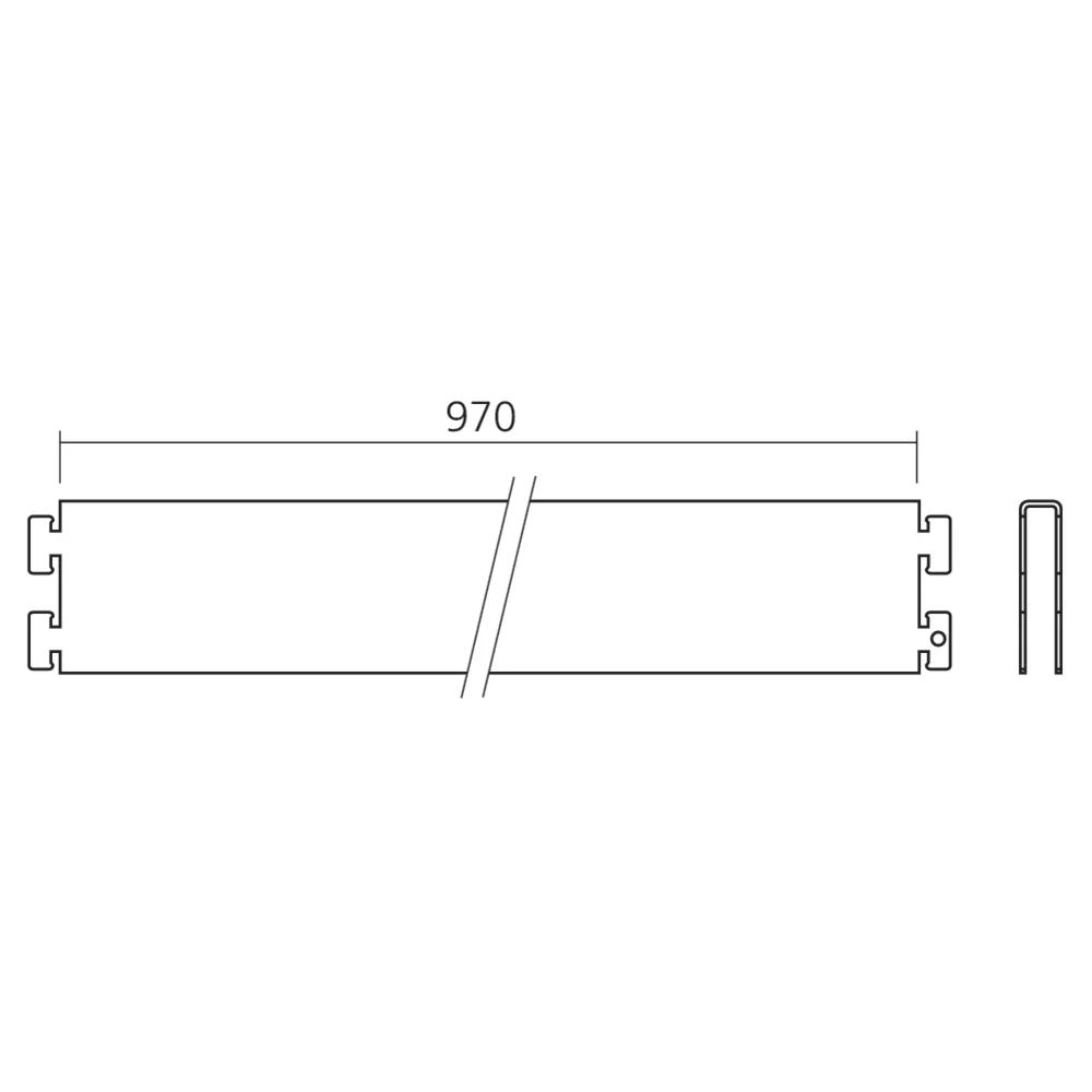 Entretoise montant 50 x 30 mm