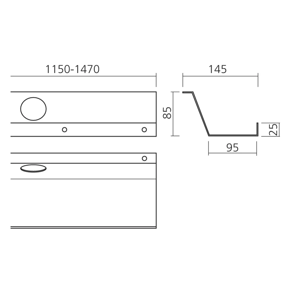 Goulotte passe-câbles Slim