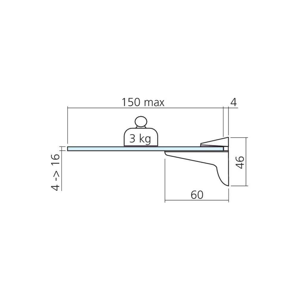 Console d'étagère petit modèle