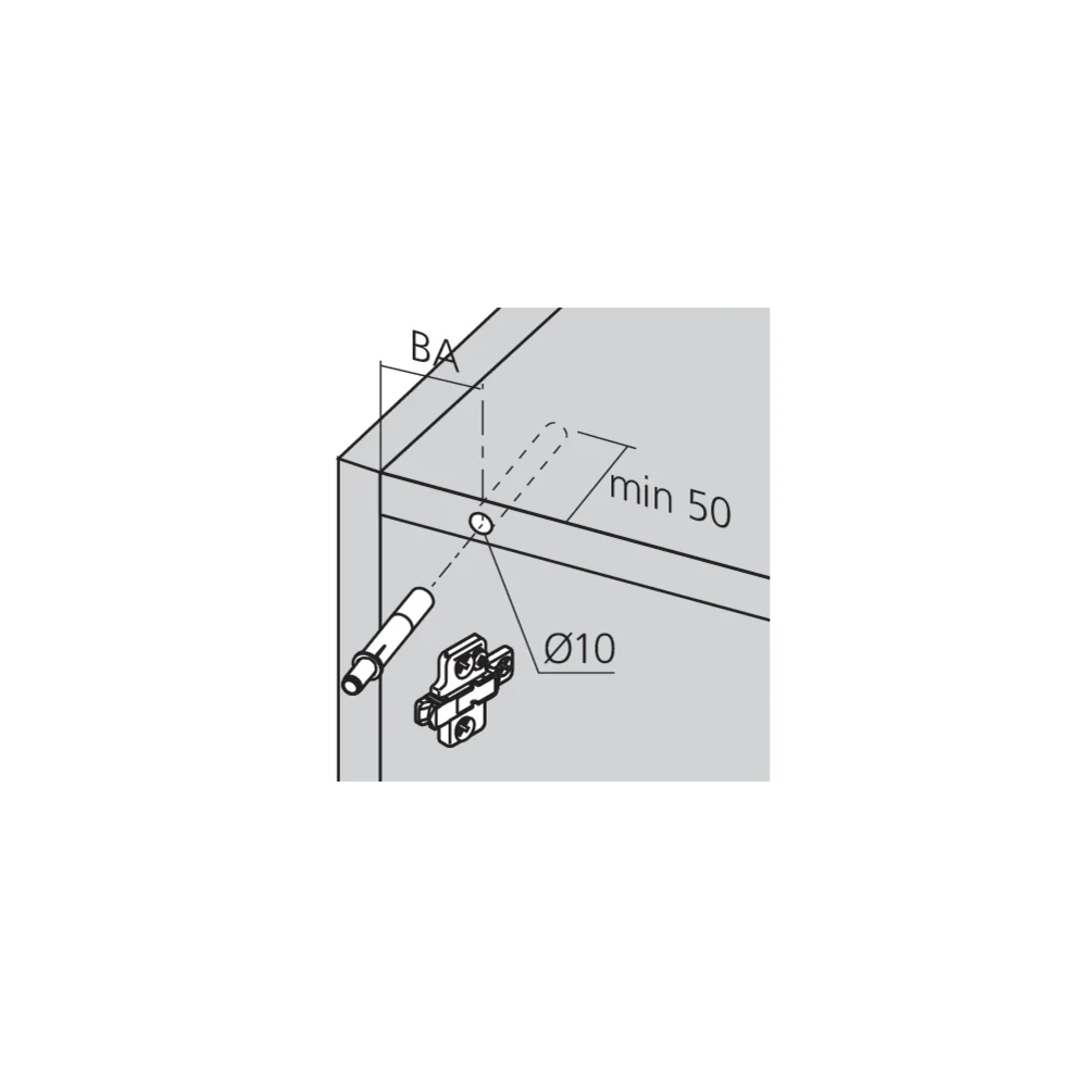 Amortisseur BLUMOTION côté charnière