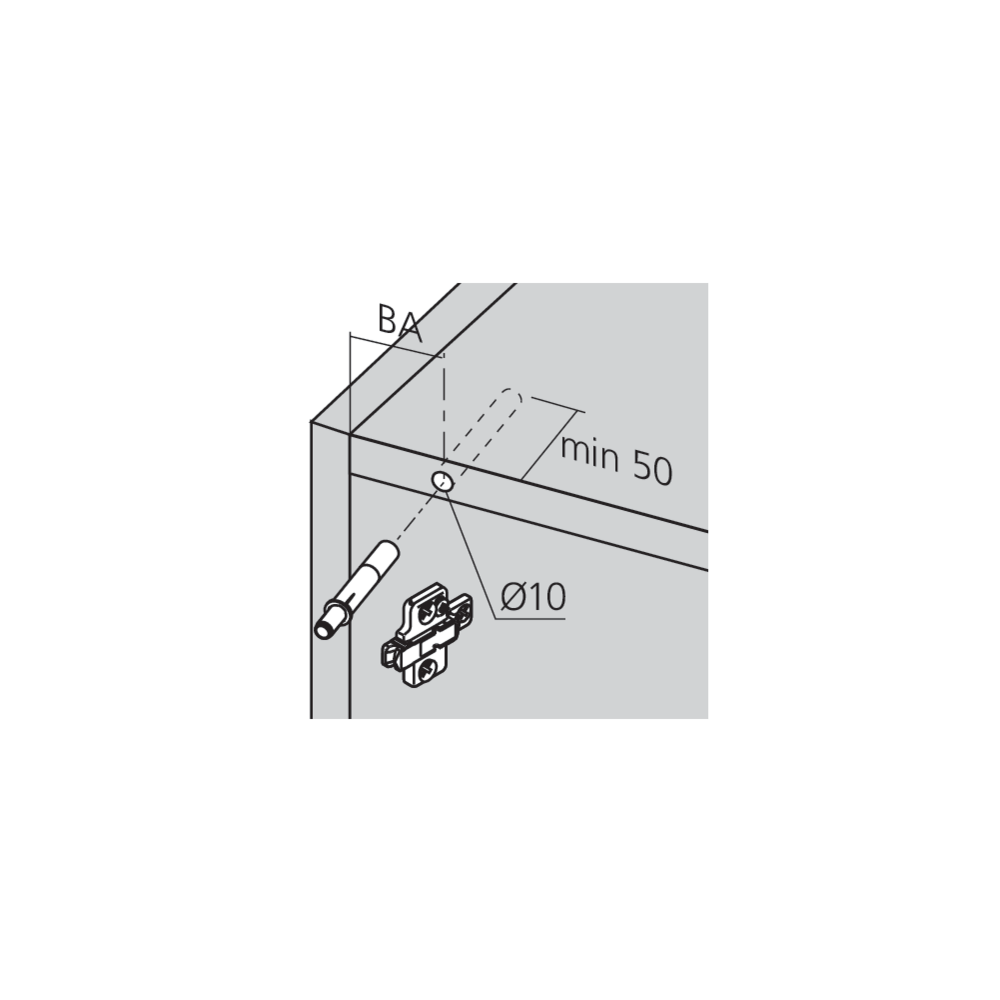 Amortisseur BLUMOTION côté charnière