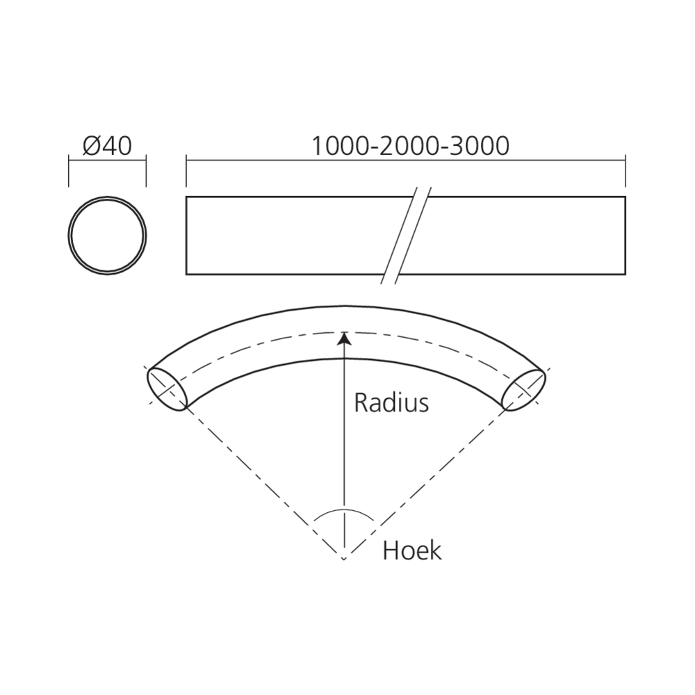 Tube Ø40 mm