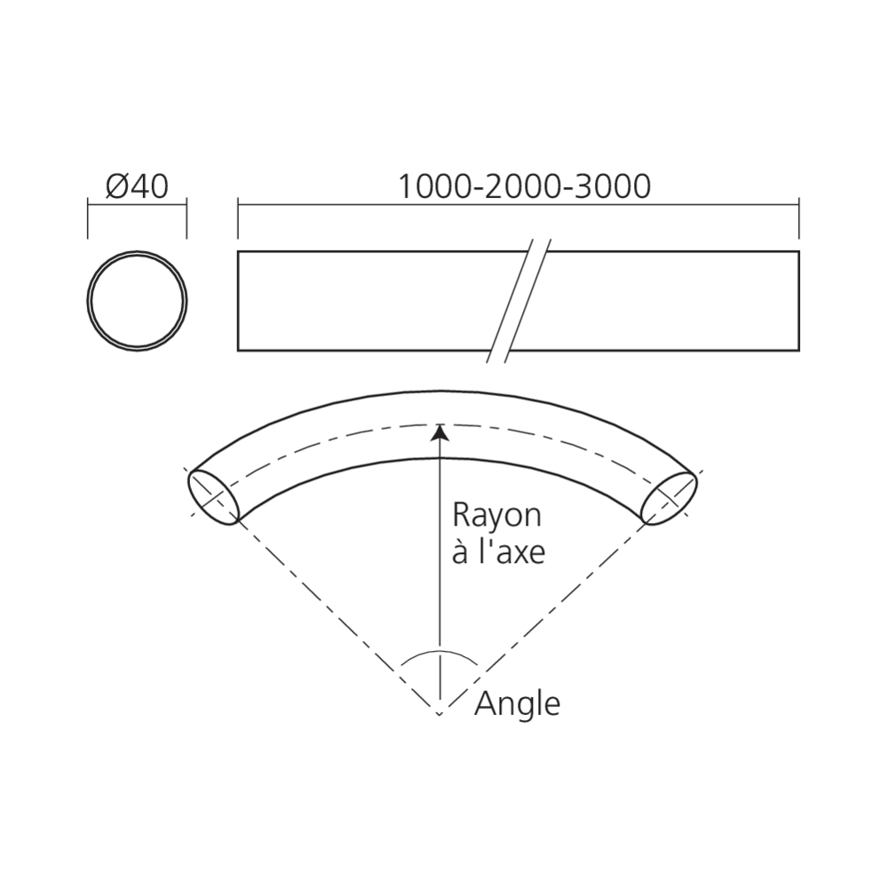 Tube Ø40 mm