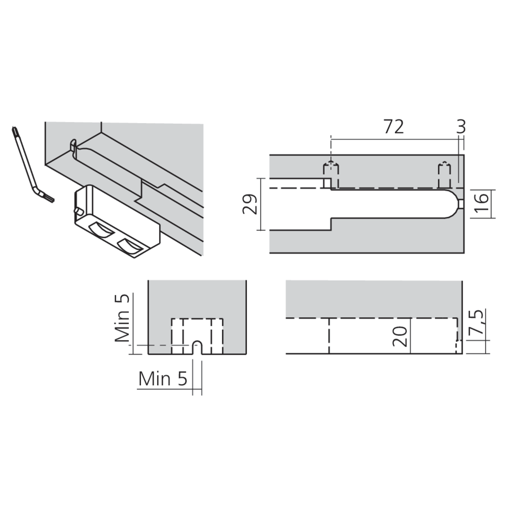 Roue pour 1 porte bois
