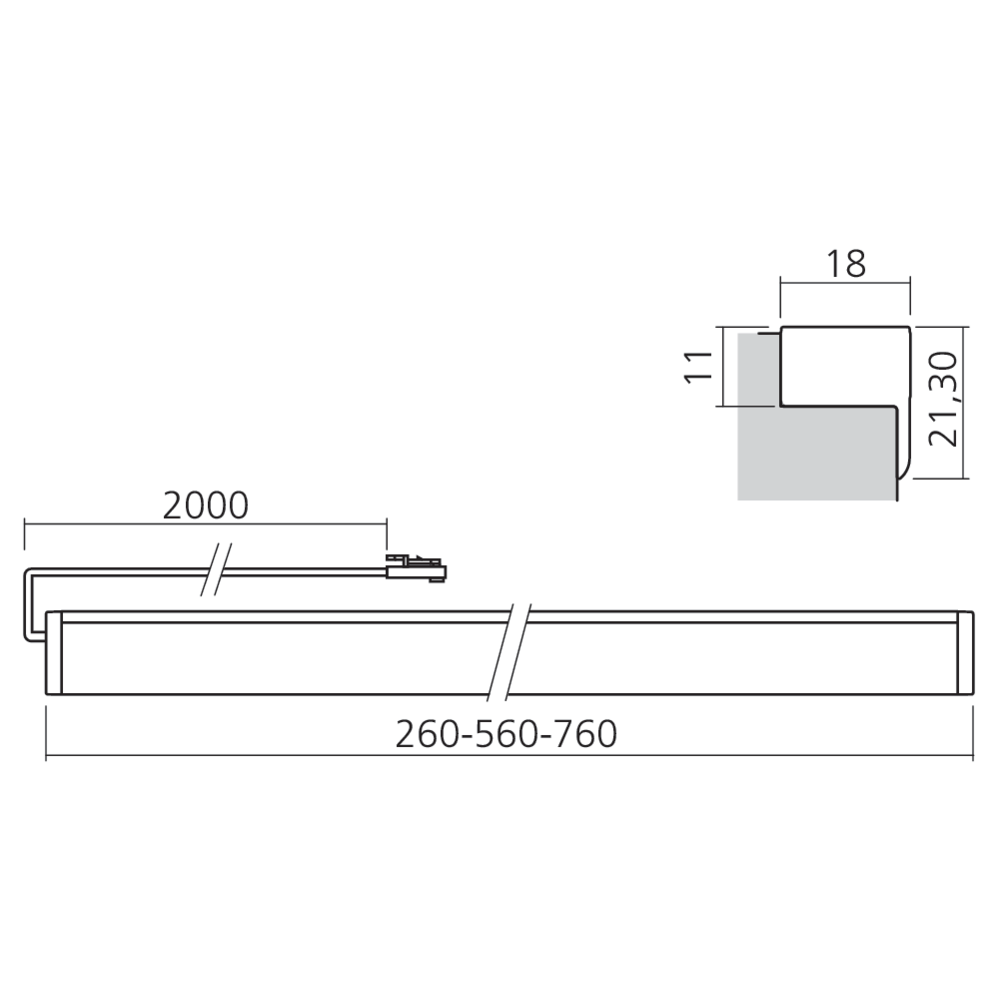 Luminaire LED 12 V DUO