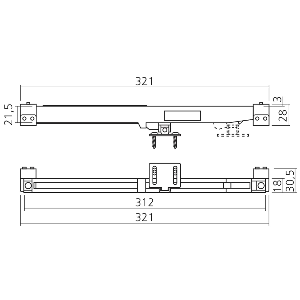 Amortisseur pour porte coulissante